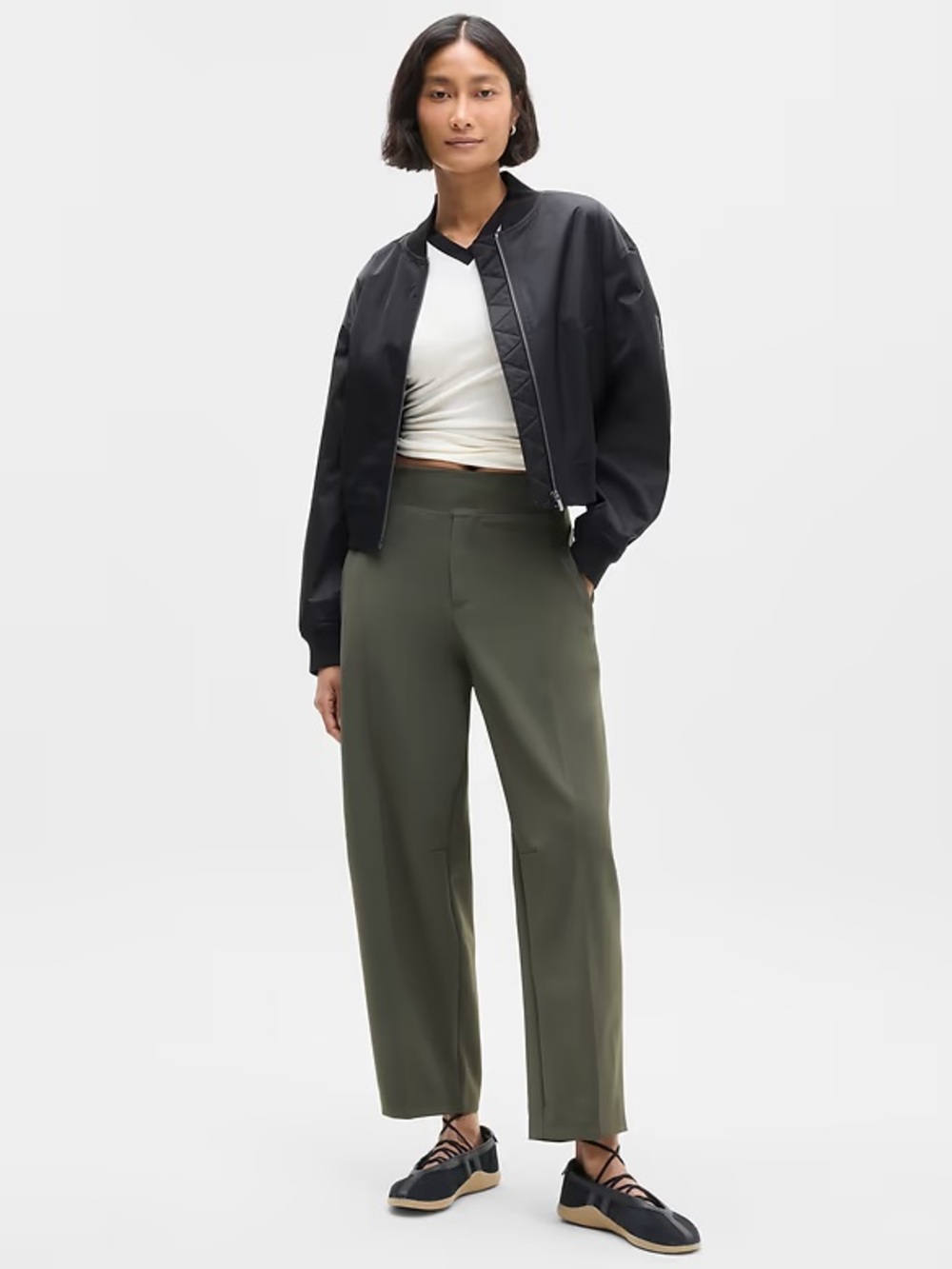 Athleta | Endless High Rise Pants | Barrel Fit | Size 4